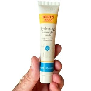 Burt's Bees Hydrating Overnight Mask Avocado Oil Prebiotics NEW .57 oz
